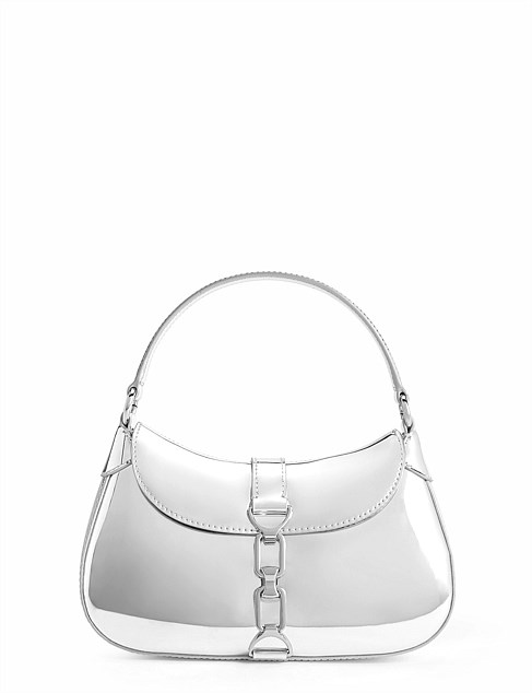 AGATHA CHAIN-ACCENT HOBO BAG