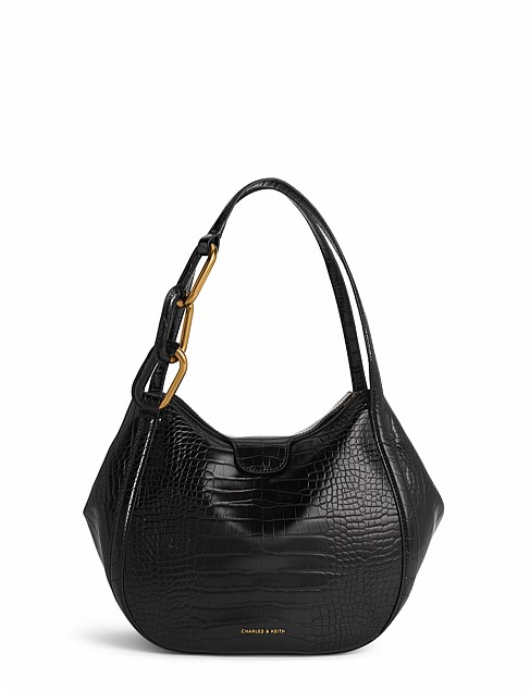 KORA METALLIC-ACCENT TOTE BAG