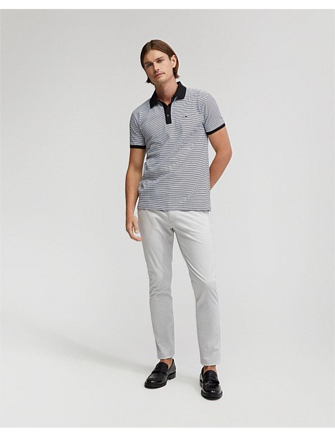 MACK COTTON PIQUE STRIPED POLO