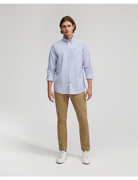 HOLLOWAY OXFORD WEAVE COTTON SHIRT