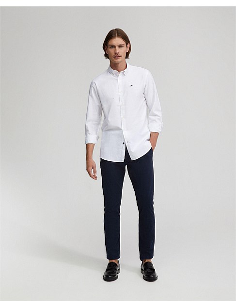 HOLLOWAY OXFORD WEAVE COTTON SHIRT