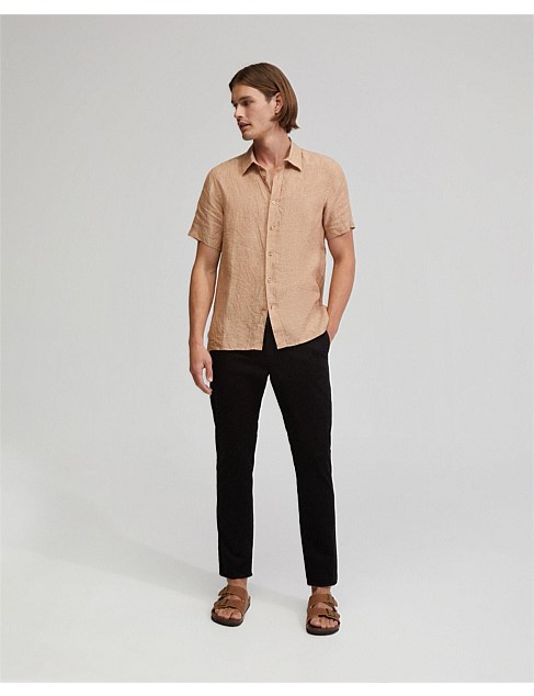 LEYTON PURE LINEN S/S SHIRT