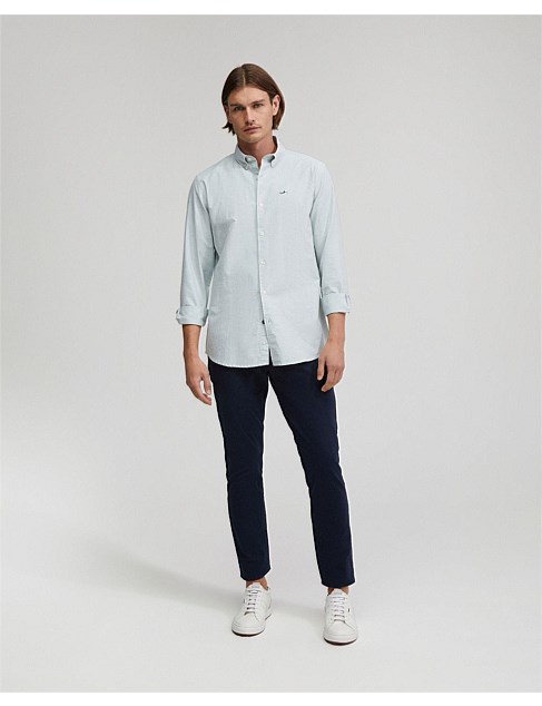 HOLLOWAY OXFORD WEAVE COTTON SHIRT