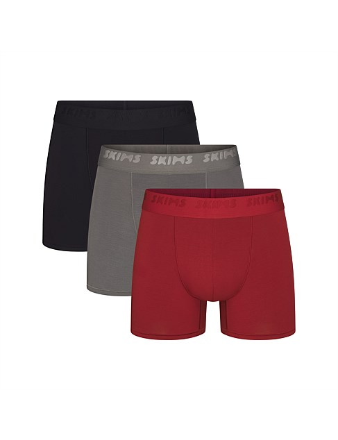 SKIMS STRETCH 3 PACK BOXER BRIEF 3 INCH