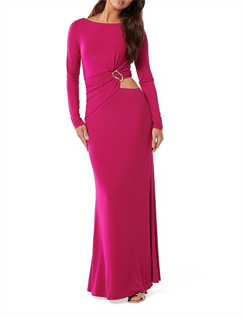 IDA CUT OUT JERSEY MAXI DRESS