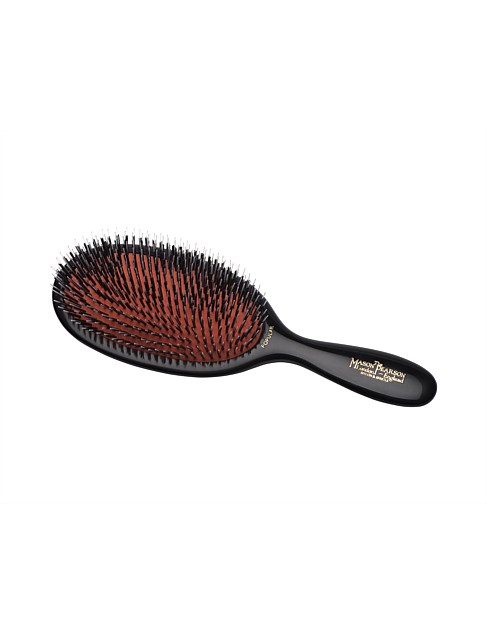 Popular Bristle & Nylon Hairbrush - Dark Ruby