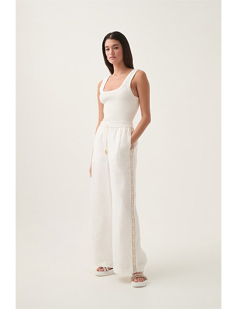 Imogen Logo Linen Pant