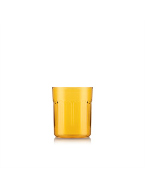 MOMA TUMBLER GLASS 350ML SET OF 4 YELLOW