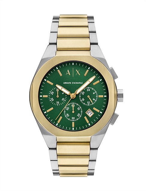 Two Tone Chronograph Watch