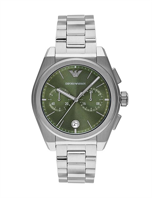 Silver Tone Chronograph Watch