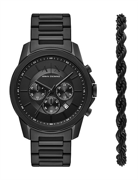 Black Chronograph Watch