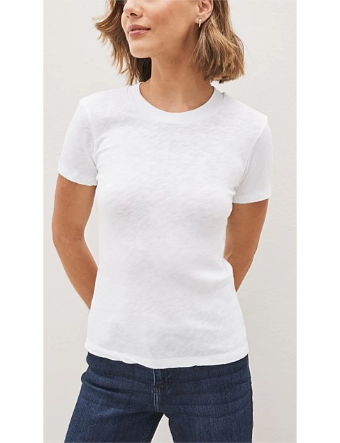 Brushed Cotton Slim T-Shirt