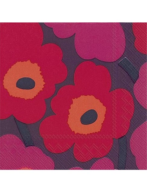 Marimekko - Unikko Mauve Lunch Napkins