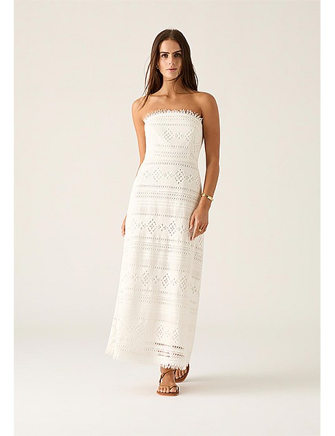 DANIELA TEXTURED MIDI DRESS