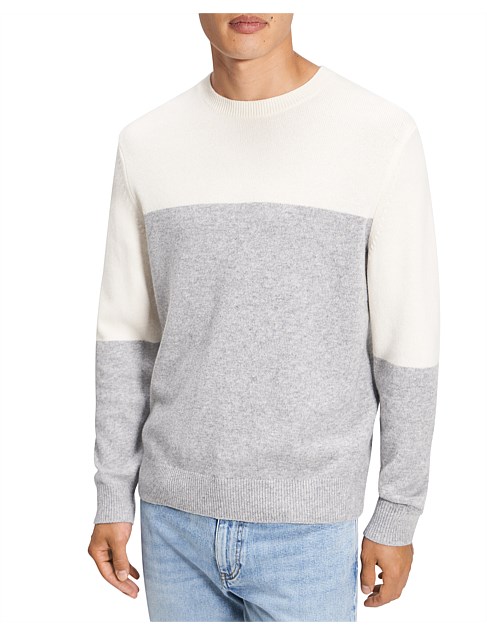 HILLES WOOL CASHMERE CREW NECK