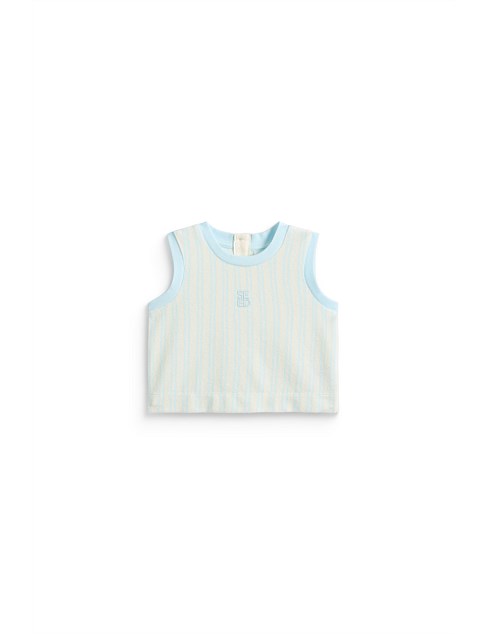 STRIPE TERRY SINGLET