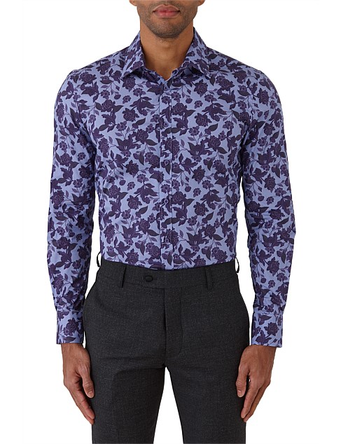 LS BOLD FLORAL PRINT SHIRT