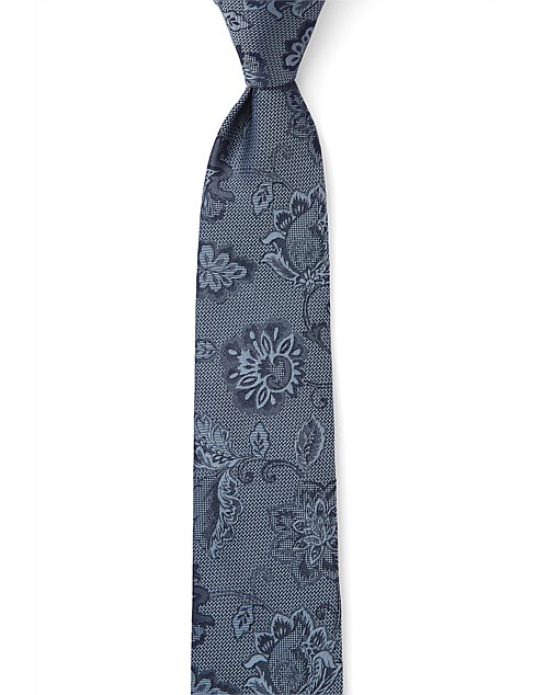 MATTE FLORAL 6CM TIE