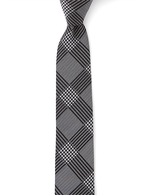 HOUNDSTOOTH CHECK 6CM TIE