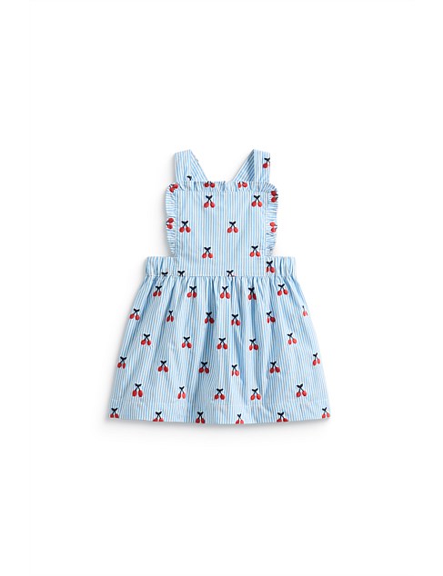 CHERRY STRIPE PINAFORE