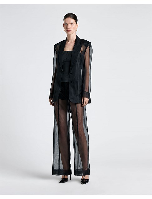 SILK ORGANZA TAILORED JACKET