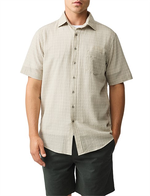 GOWENBRIDGE SHORT SLEEVE SHIRT - FOG