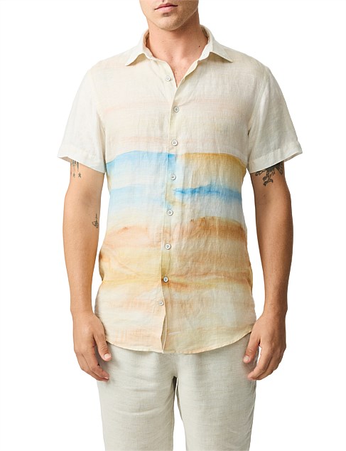 PACIFIC BAY SHORT SLEEVE SPORTS FIT SHIRT - HORIZON