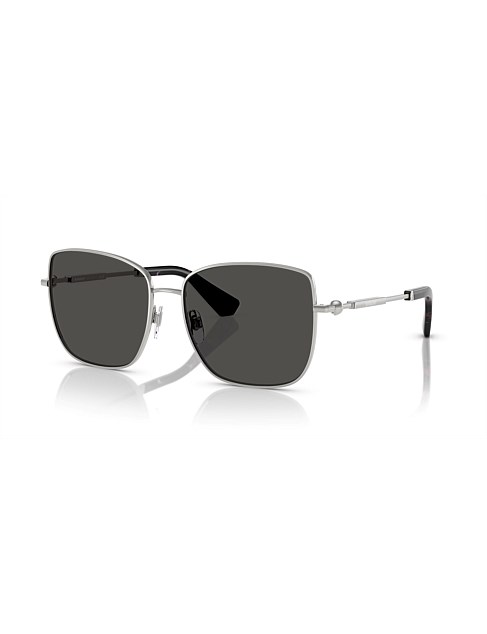 Square SILVER DARK GREY Sunglasses