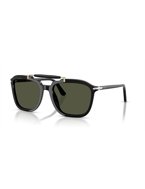 Square BLACK GREEN Sunglasses