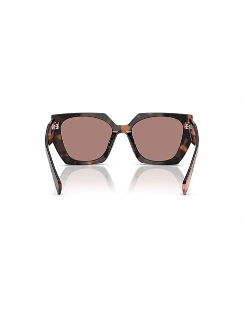 Rectangle MAUVE TORTOISE LIGHT BROWN Sunglasses