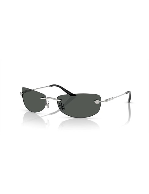 Rectangle SILVER DARK GREY Sunglasses