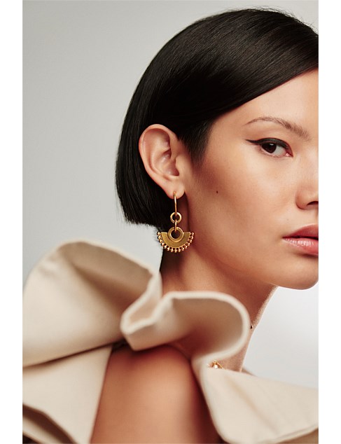 ZENYU CHANDELIER HOOP EARRINGS