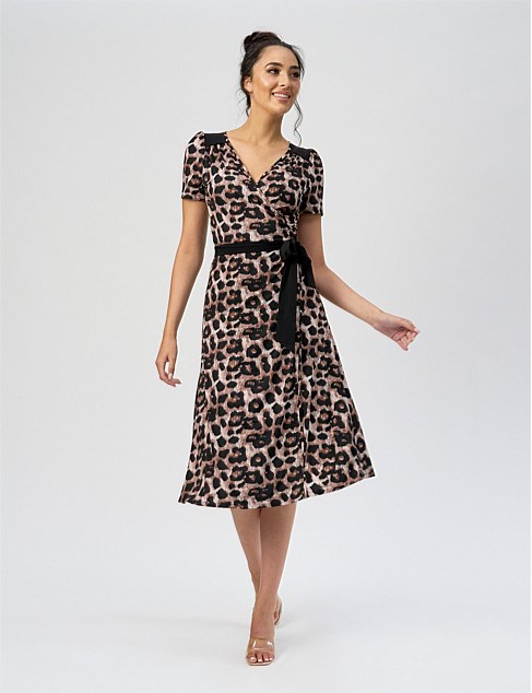 CAT TRUE WRAP DRESS