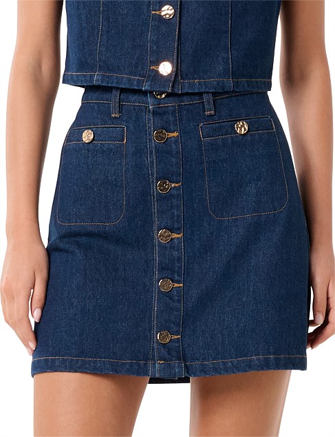 ASHLEY DENIM MINI SKIRT