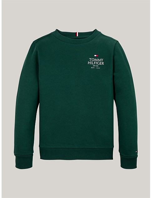 TH LOGO PUFF EMBR REG SWEATSHIRT