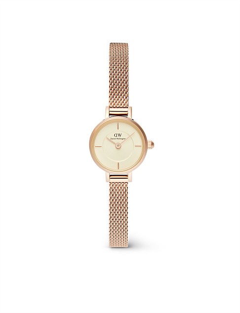 Petite Mini Melrose 19mm Rose Gold Champagne Dial Watch