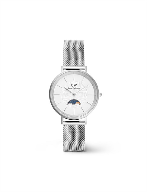 Lune Moonphase Sterling 32mm Silver Watch