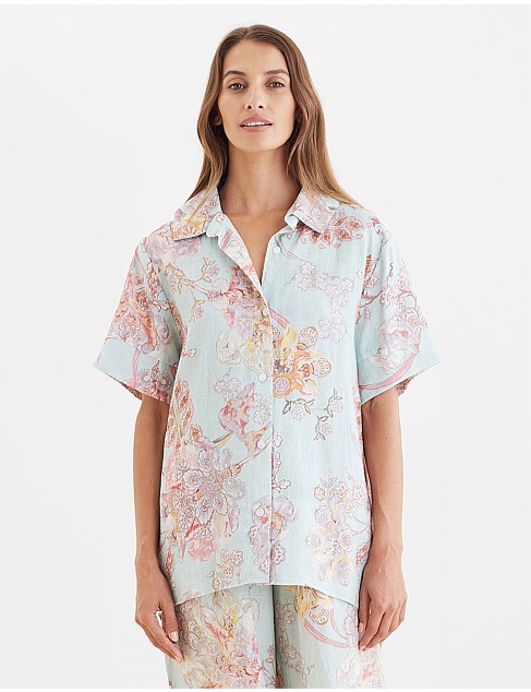 Coco Resort Linen Short Sleeve Shirt