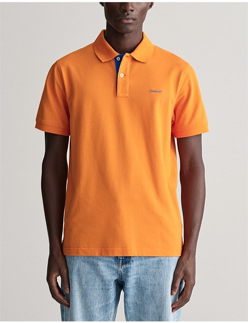 Contrast Piqué Polo Shirt