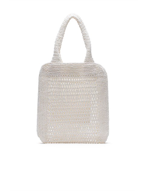 CROCHET STRAW TOTE