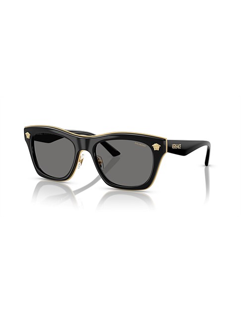 Rectangle BLACK DARK GREY POLAR Sunglasses