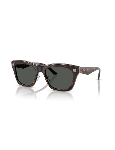 Rectangle HAVANA DARK GREY Sunglasses