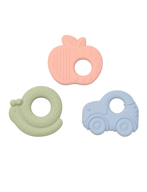 KYND SILICONE TEETHING SET X 3 PIECES