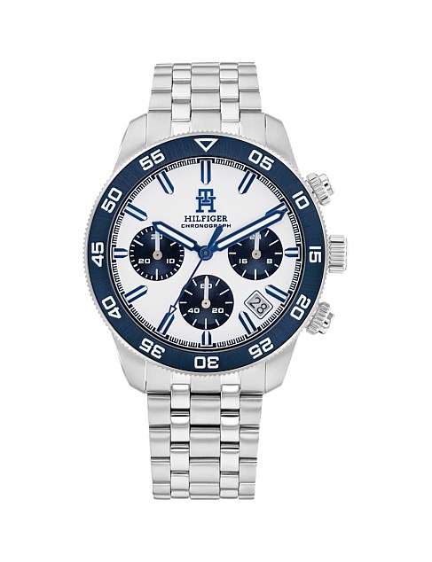 Tommy Hilfiger TH85 Stainless Steel White Dial Men