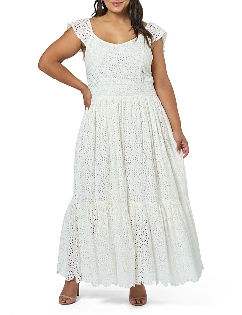 SOMETHING 4 OLIVIA - FLORENCE EMBROIDERED LACE MAXI DRESS