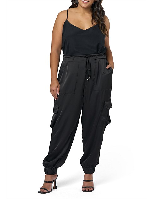 SUNDAY IN THE CITY - REVOLUTION SATIN CARGO PANT