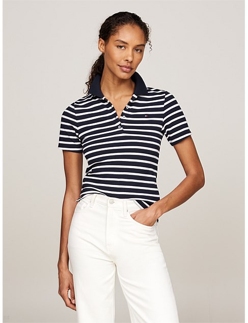 Slim Stripe Polo Shirt