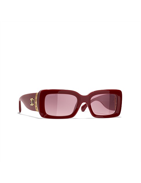 Rectangle BORDEAUX PINK GRADIENT GREY Sunglasses