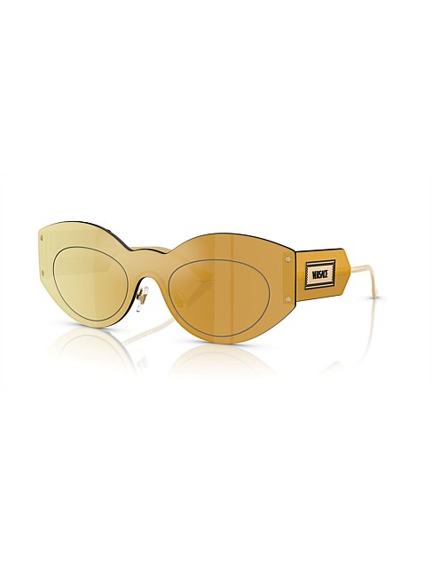 Irregular BROWN MIRROR GOLD BROWN MIRROR GOLD Sunglasses