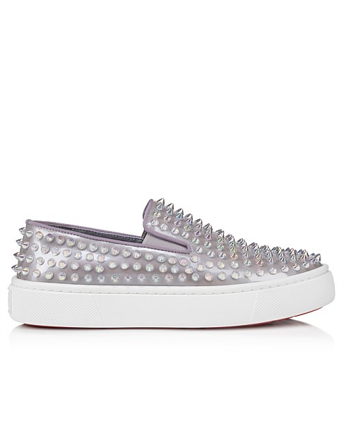 SPIKEBOAT DONNA FLAT METAL PATENT DS/GG MAUVE/CLEAR